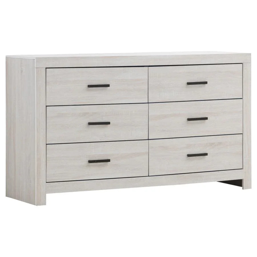 Home & Sleep Outlet - Brantford 4-piece Eastern King Bedroom Set Coastal White
