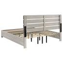 Brantford Wood Eastern King Storage Panel Bed Coastal White