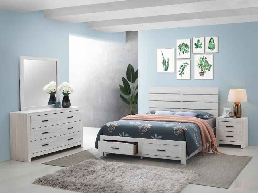 Brantford 4-piece Queen Bedroom Set Coastal White