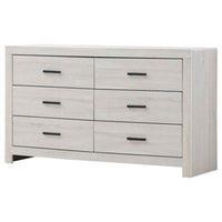 Brantford 6-drawer Dresser Coastal White