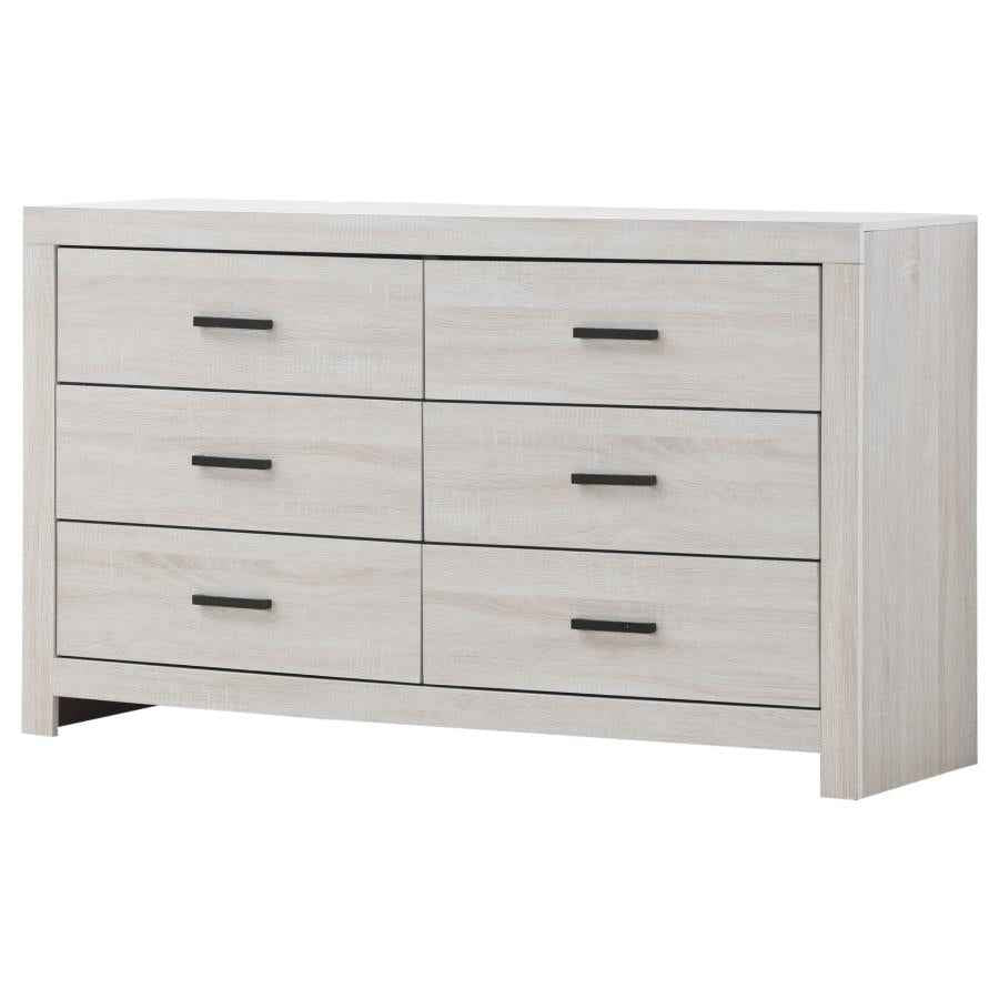Brantford 6-drawer Dresser Coastal White