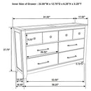 Hazlewood 4-piece Eastern King Bedroom Set Vineyard Oak
