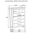 Hazlewood 5-piece Eastern King Bedroom Set Vineyard Oak
