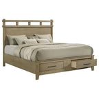 Home & Sleep Outlet - Hazlewood 59-inch Eastern King Storage Bed Vineyard Oak