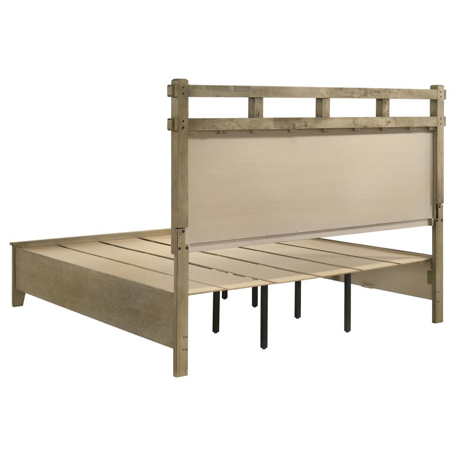 Home & Sleep Outlet - Hazlewood 59-inch Eastern King Storage Bed Vineyard Oak