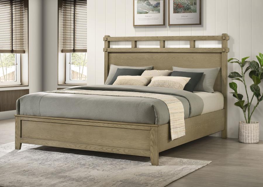 Home & Sleep Outlet - Hazlewood 61-inch Eastern King Panel Bed Vineyard Oak