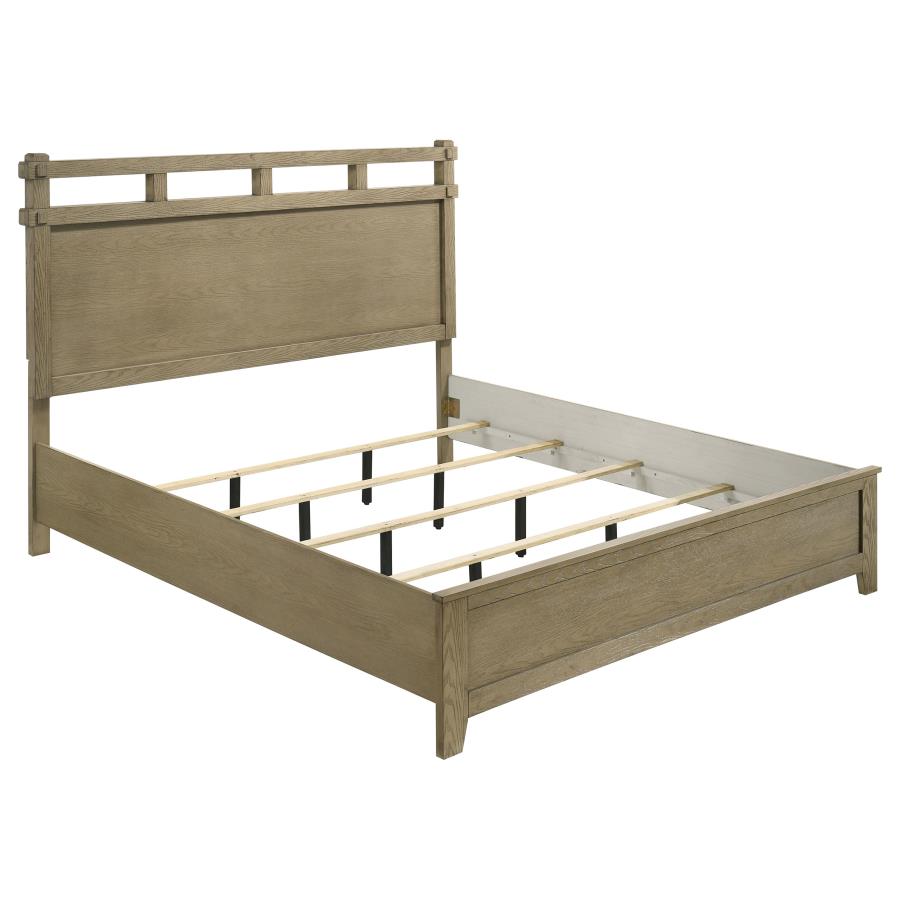 Home & Sleep Outlet - Hazlewood 61-inch Eastern King Panel Bed Vineyard Oak