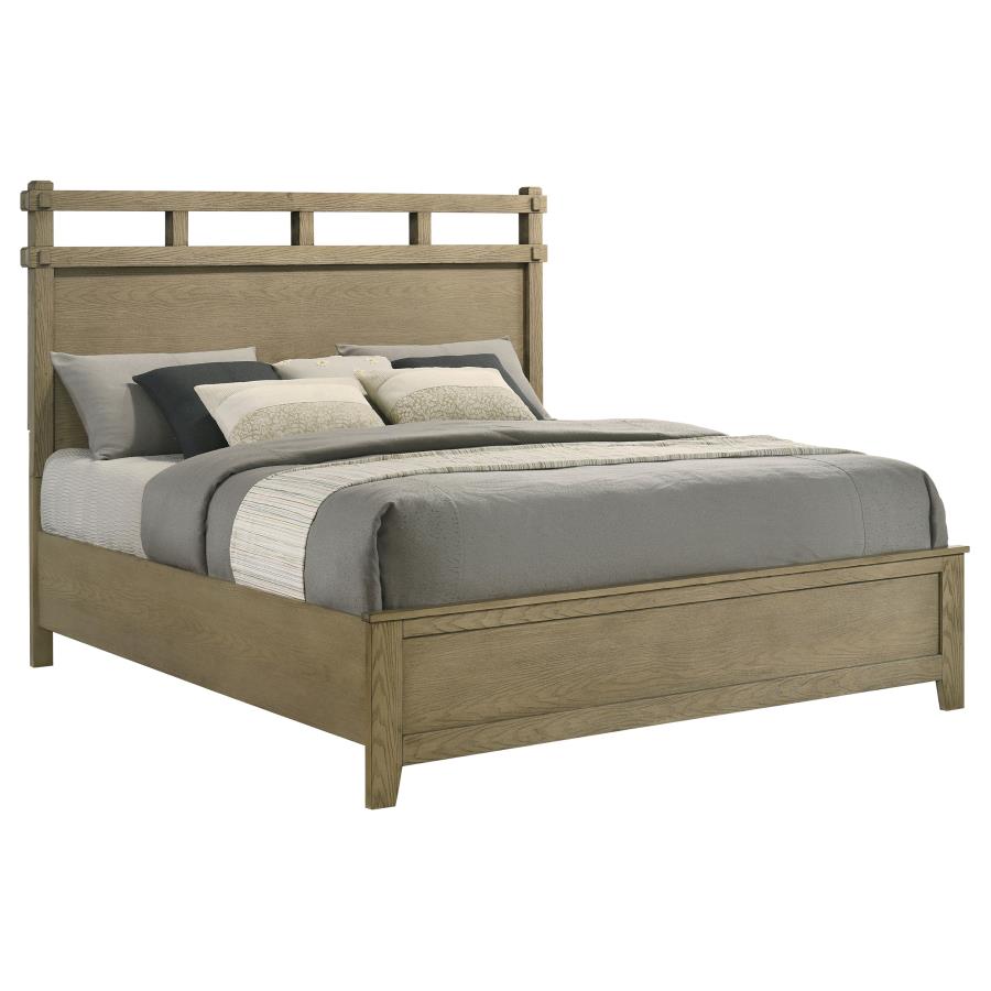 Home & Sleep Outlet - Hazlewood 61-inch Eastern King Panel Bed Vineyard Oak
