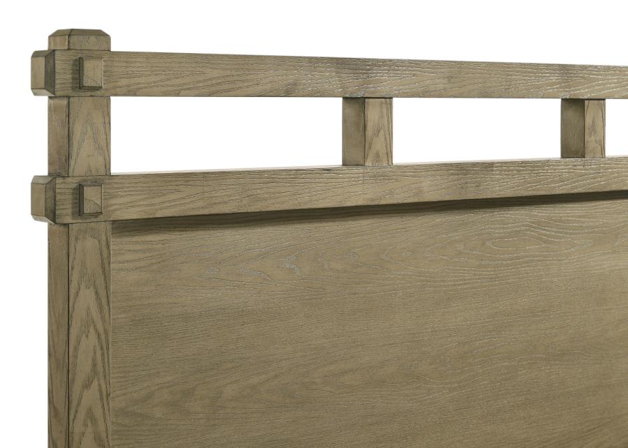Home & Sleep Outlet - Hazlewood 61-inch Eastern King Panel Bed Vineyard Oak