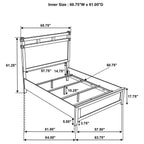Hazlewood 4-piece Queen Bedroom Set Vineyard Oak