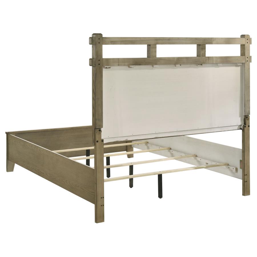 Home & Sleep Outlet - Hazlewood 61-inch Queen Panel Bed Vineyard Oak