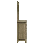 Home & Sleep Outlet - Hazlewood 6-drawer Bedroom Dresser with Mirror Vineyard Oak