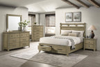 Home & Sleep Outlet - Hazlewood 6-drawer Bedroom Dresser with Mirror Vineyard Oak