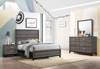 Watson Four-piece Full Bedroom Set Grey Oak