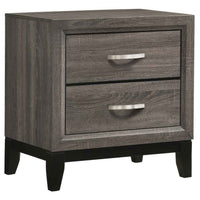 Watson Four-piece Full Bedroom Set Grey Oak