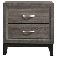 Watson Four-piece Full Bedroom Set Grey Oak