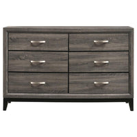 Watson Four-piece Full Bedroom Set Grey Oak