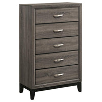 Watson Five-piece Full Bedroom Set Grey Oak