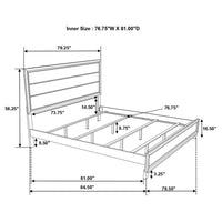 Watson Five-piece Eastern King Bedroom Set Grey Oak