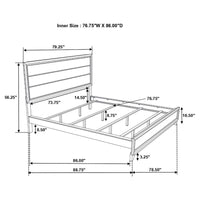 Watson Four-piece California King Bedroom Set Grey Oak