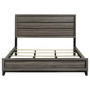 Watson Wood California King Panel Bed Grey Oak