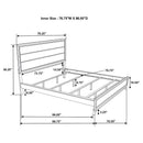 Watson Wood California King Panel Bed Grey Oak
