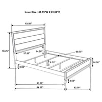 Watson Four-piece Queen Bedroom Set Grey Oak