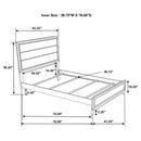 Watson Four-piece Twin Bedroom Set Grey Oak
