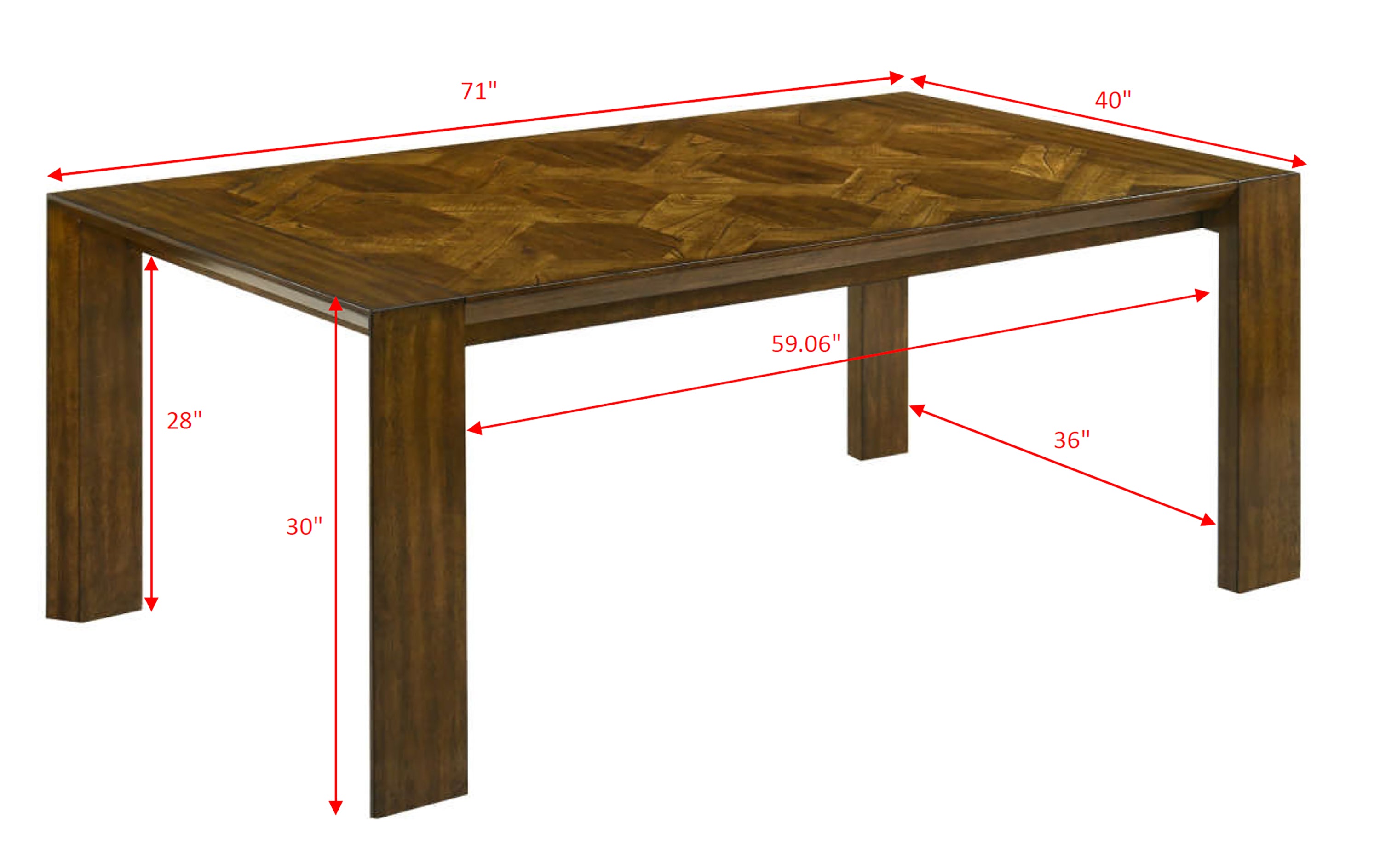HOLLISTER 2153-6P (7-Piece Dining Set)