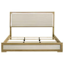 Hyland Eastern King Panel Bed LED Headboard Natural