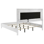 Cassia 4-piece Eastern King LED Bedroom Set White High Gloss