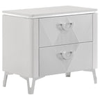 Cassia 4-piece Eastern King LED Bedroom Set White High Gloss