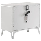 Cassia 4-piece Eastern King LED Bedroom Set White High Gloss