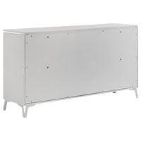 Cassia 4-piece Eastern King LED Bedroom Set White High Gloss