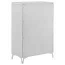 Cassia 5-piece Eastern King LED Bedroom Set White High Gloss