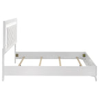 Home & Sleep Outlet - Cassia Queen LED Panel Bed White High Gloss