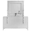 Cassia 6-drawer Dresser Cabinet with Mirror White High Gloss