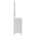 Home & Sleep Outlet - Cassia 6-drawer Dresser Cabinet with Mirror White High Gloss