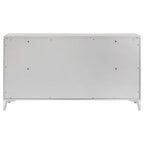 Cassia 6-drawer Bedroom Dresser Cabinet White High Gloss