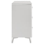 Cassia 6-drawer Bedroom Dresser Cabinet White High Gloss