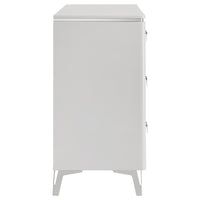 Cassia 6-drawer Bedroom Dresser Cabinet White High Gloss