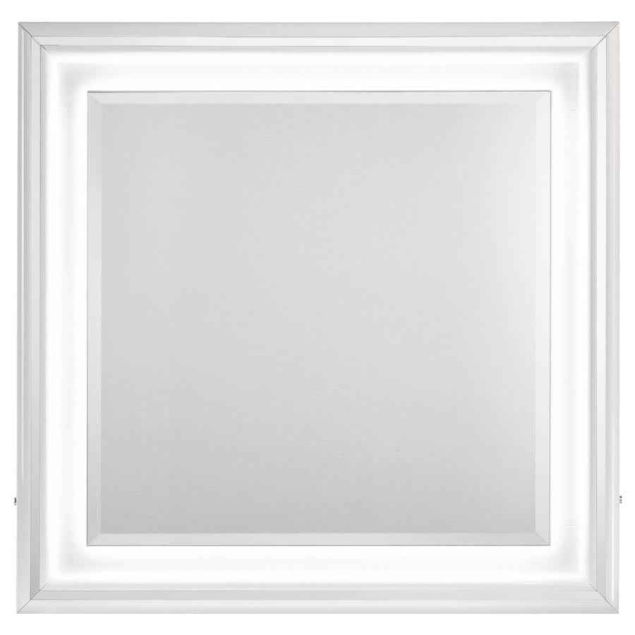 Cassia Dresser Mirror White High Gloss