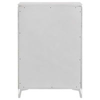 Cassia 5-drawer Bedroom Chest of Drawers White High Gloss
