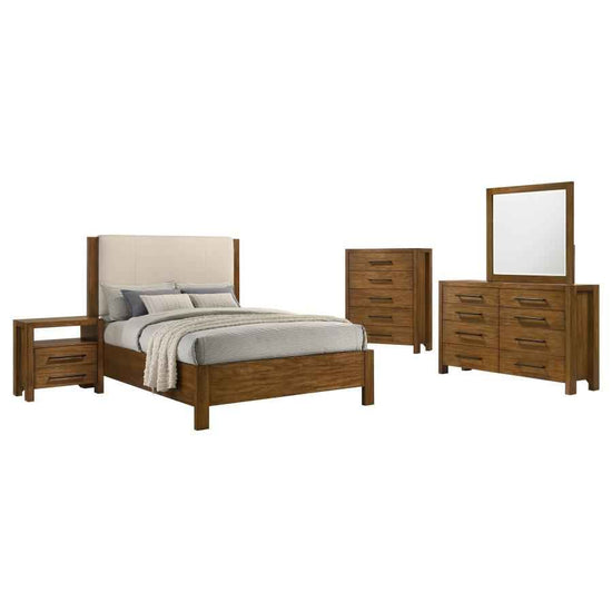 Adderley 5-piece California King Bedroom Set Warm Brown