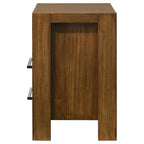 Home & Sleep Outlet - Adderley 2-drawer Nightstand Bedside Table Warm Brown