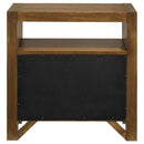 Adderley 2-drawer Nightstand Bedside Table Warm Brown - Home & Sleep Outlet