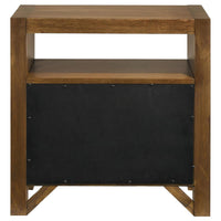 Adderley 2-drawer Nightstand Bedside Table Warm Brown - Home & Sleep Outlet