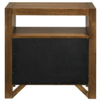 Home & Sleep Outlet - Adderley 2-drawer Nightstand Bedside Table Warm Brown