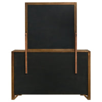 Adderley 8-drawer Bedroom Dresser and Mirror Warm Brown - Home & Sleep Outlet