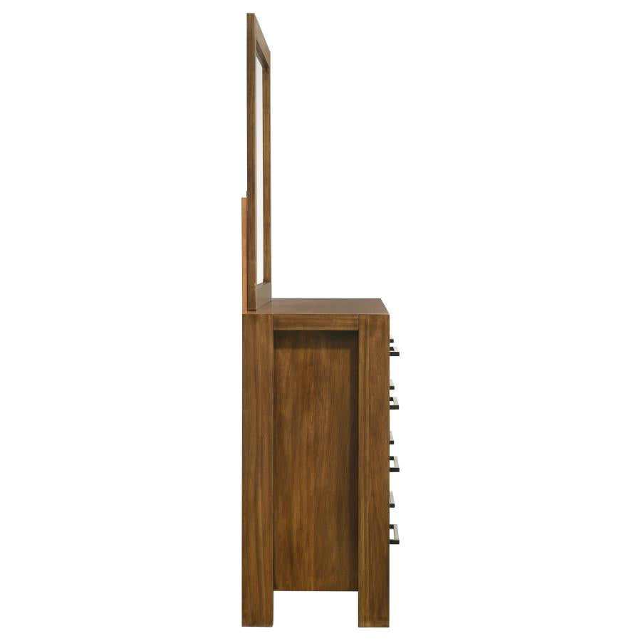 Home & Sleep Outlet - Adderley 8-drawer Bedroom Dresser and Mirror Warm Brown